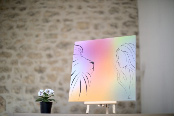 tableau 50 cm x 50 cm, peinture sur toile